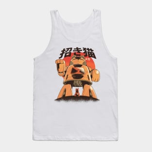 Cat mecha ramen robot Tank Top